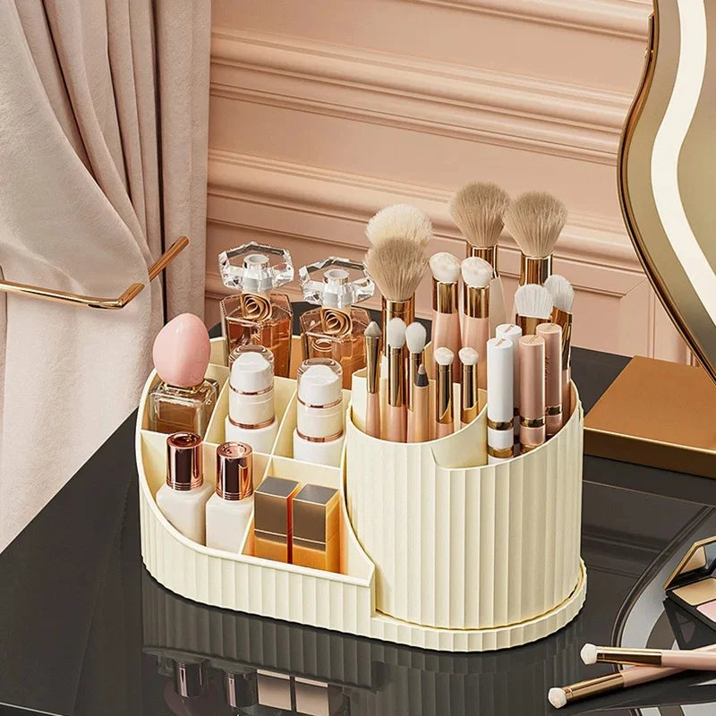 360° Rotating Makeup Organizer – Large Cosmetic Storage Rack Makeup Organizer Axl