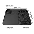 Heavy Duty Silicone Bar Mat – Non-Slip Draining Cocktail Pad Silicone Bar Mat Axl Black Set