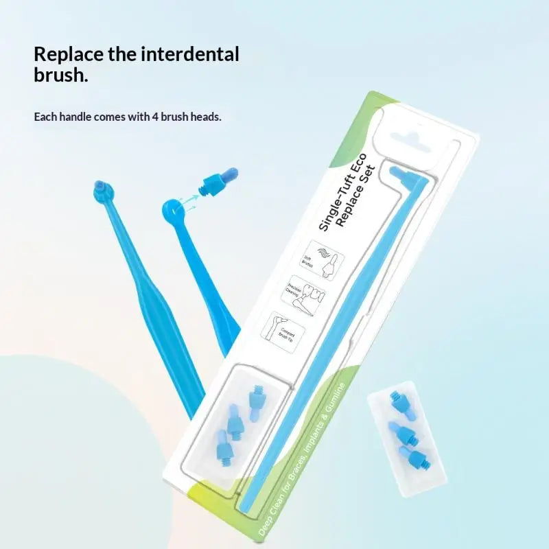 Soft Interdental Brush with Replaceable Heads – Implant Care Interdental Brush Axl