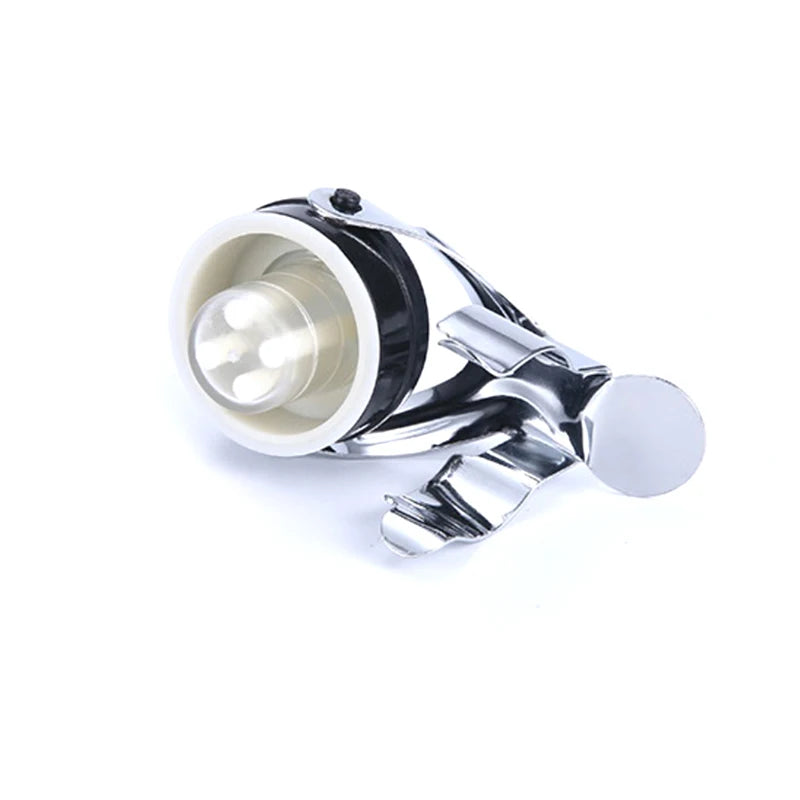 Stainless Steel Champagne & Wine Stopper with Built-In Pump Wine Bottle Stopper Axl