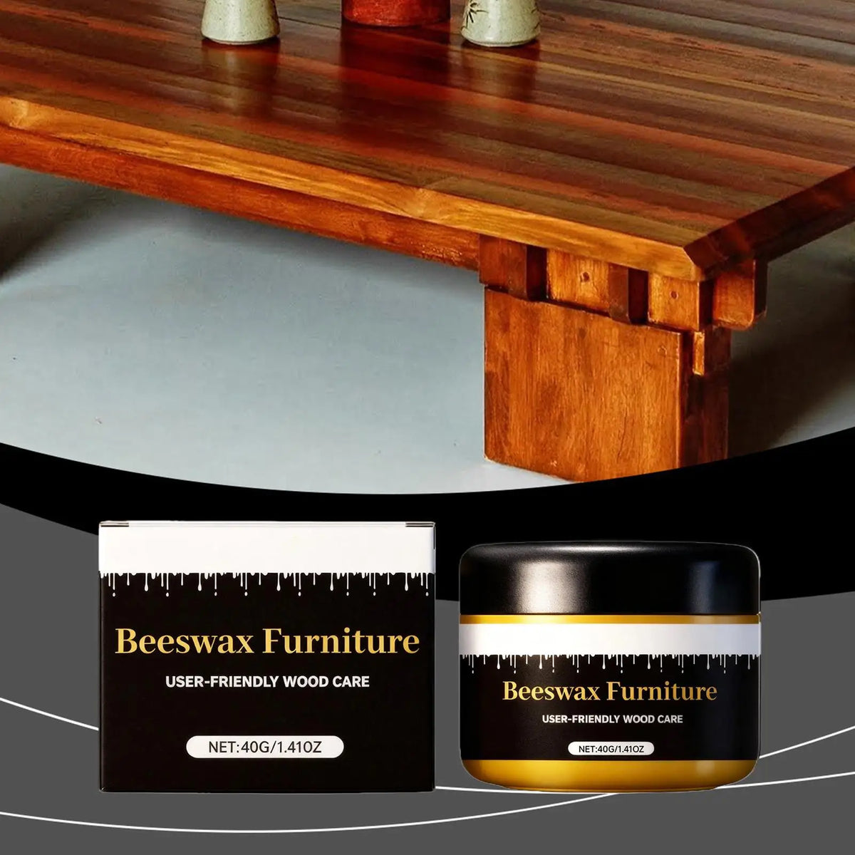 40g Beeswax Wood Conditioner – Furniture & Floor Polish Wax Wood Polish Wax Axl