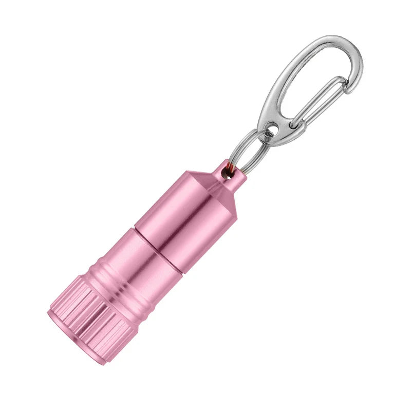 Mini LED Keychain Flashlight – Compact Pocket Torch for Camping Keychain Flashlight Axl Pink