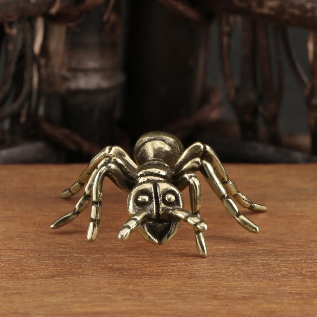 Brass Ant Figurines – Miniature Copper Insect Desk Ornament Miniature Figurine Axl