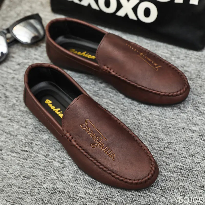 Men's Slip-On Loafers – Breathable Soft PU Leather Moccasins Men's Loafers Axl
