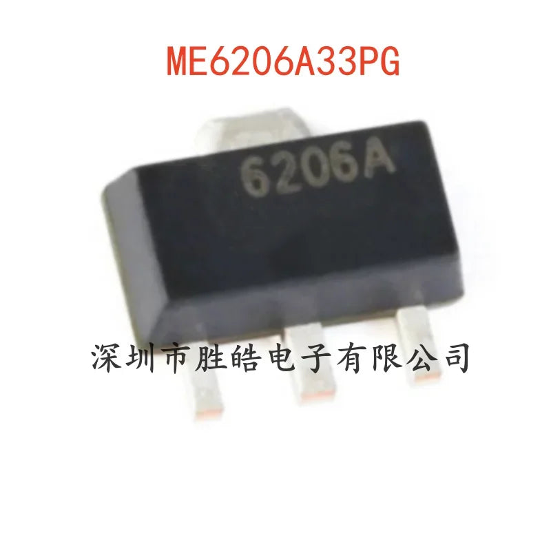 ME6206A33PG 3.3V LDO Voltage Regulator SOT-89 IC – 10 Pack Voltage Regulator IC Axl Default Title