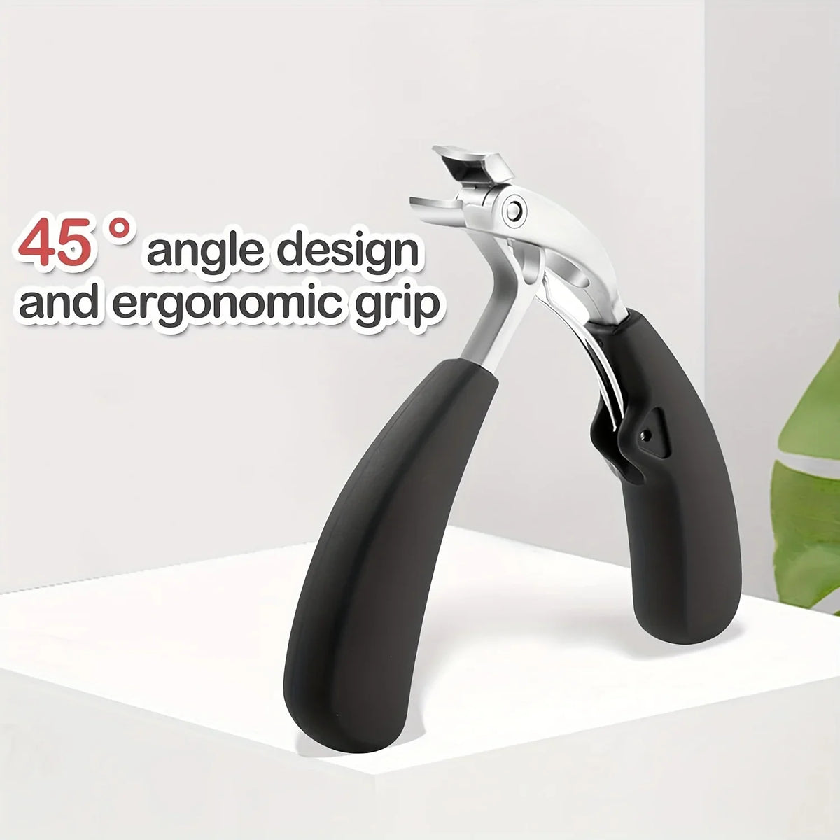 Heavy-Duty Stainless Steel Nail Clipper – Concave Curved Blade Nail Clipper Axl Black 1 pcs-88885