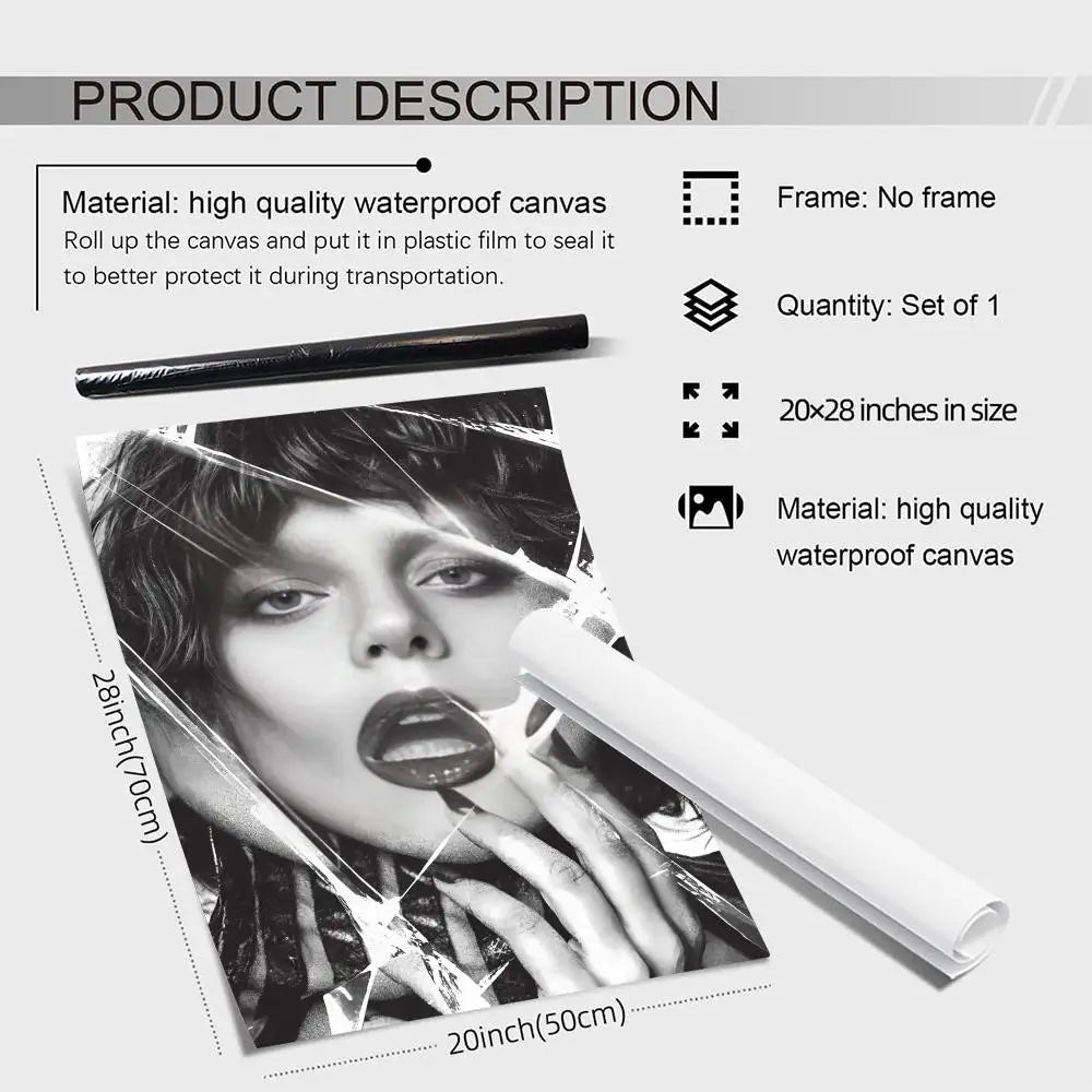 Lady Gaga Canvas Wall Art Poster – Unframed Home Decor Gift Canvas Wall Art Axl