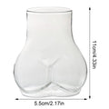 Funny Butt Shaped Glass Mug 450ml | Borosilicate Novelty Cup Novelty Glass Mug Axl 1PCS 450ml