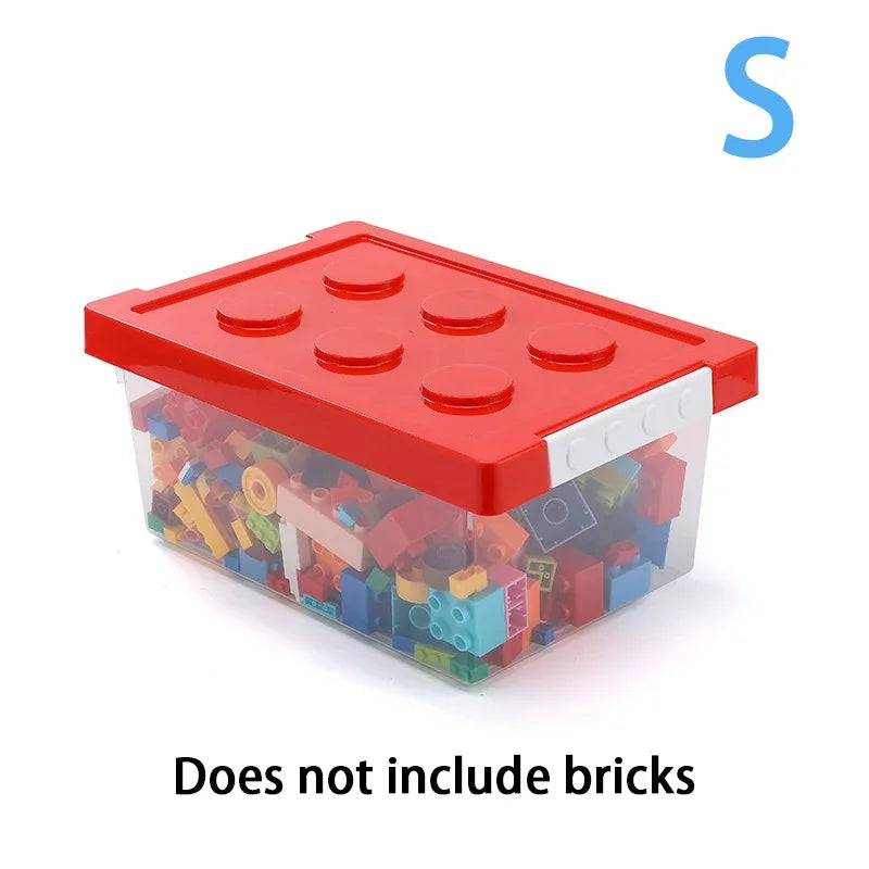 Plastic Kids Storage Box – Toy & Building Block Organizer Plastic Storage Box Axl S Red
