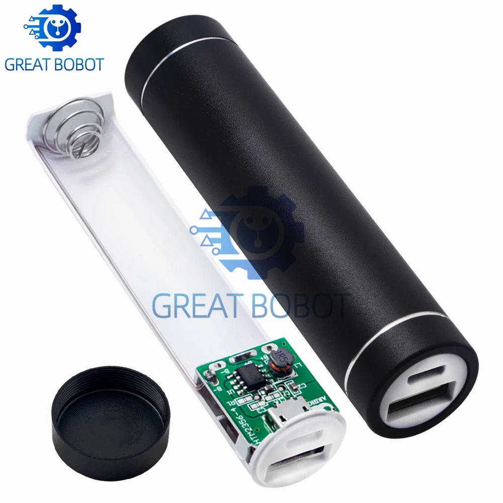 Metal Power Bank DIY Kit – 18650 Battery & USB Charger DIY Power Bank Kit Axl