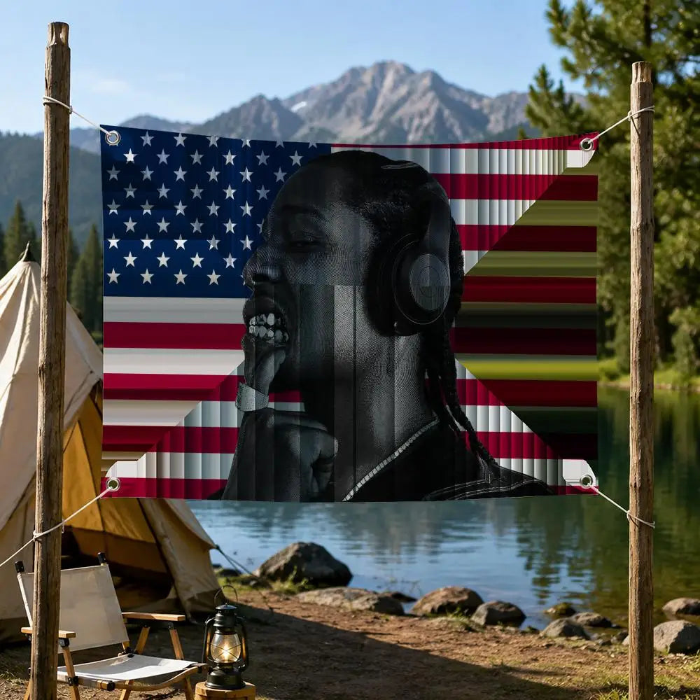 A$AP Rocky Decorative Flag Banner – Garden, Porch & Home Decor Decorative Flag Banner Axl