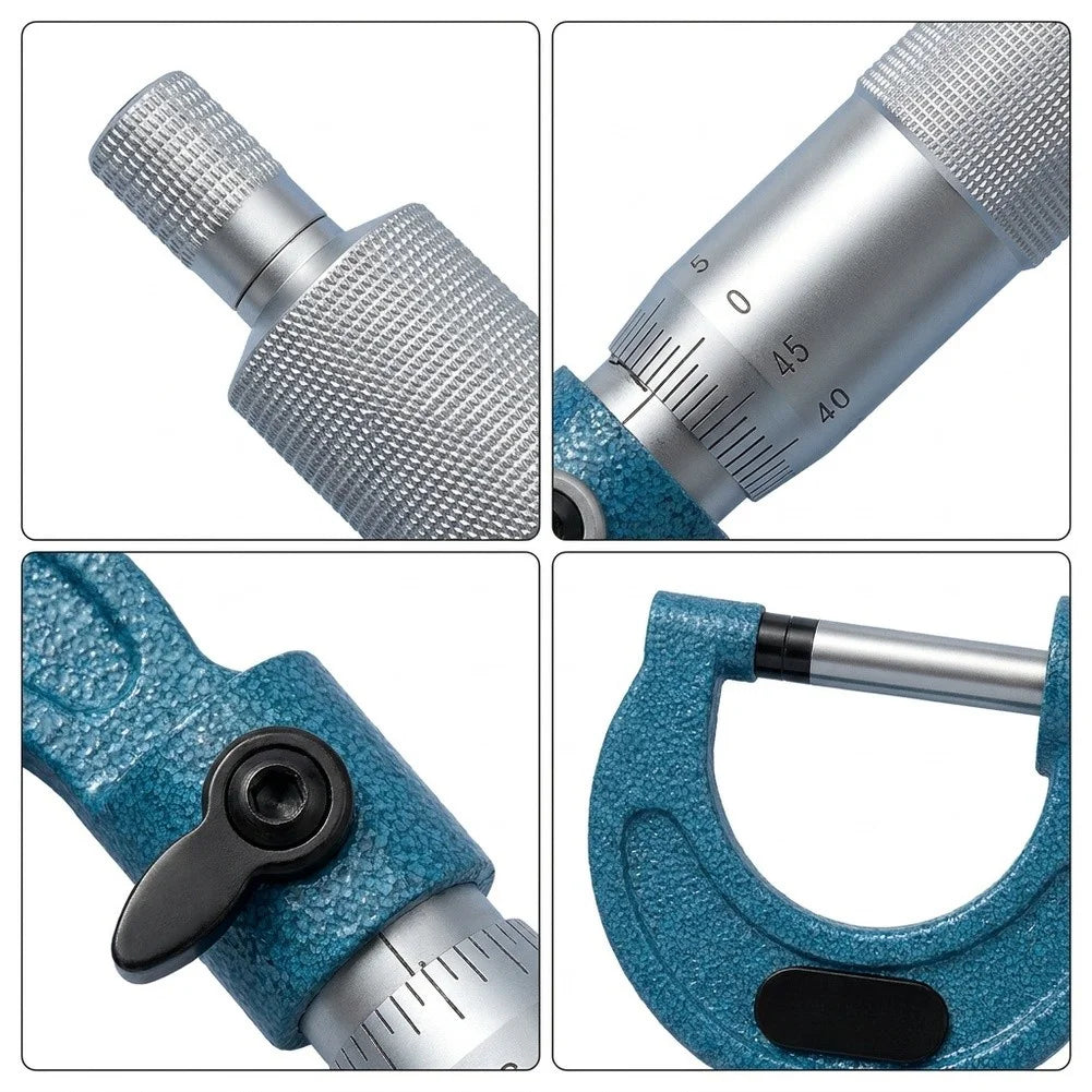 Outside Micrometer 0–25mm 0.01mm Precision Measuring Tool Outside Micrometer Axl