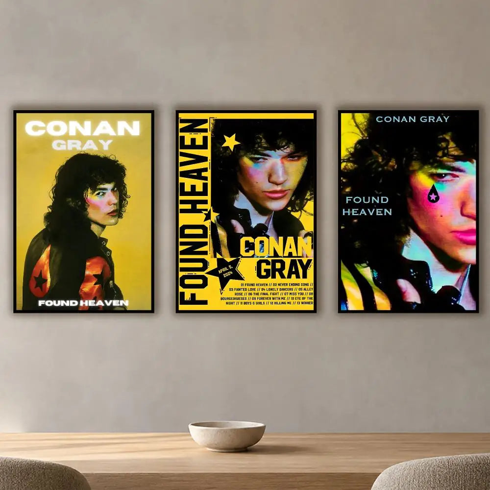 Conan Gray Poster – HD Waterproof PVC Wall Stickers | Fan Decor Wall Poster Sticker Axl