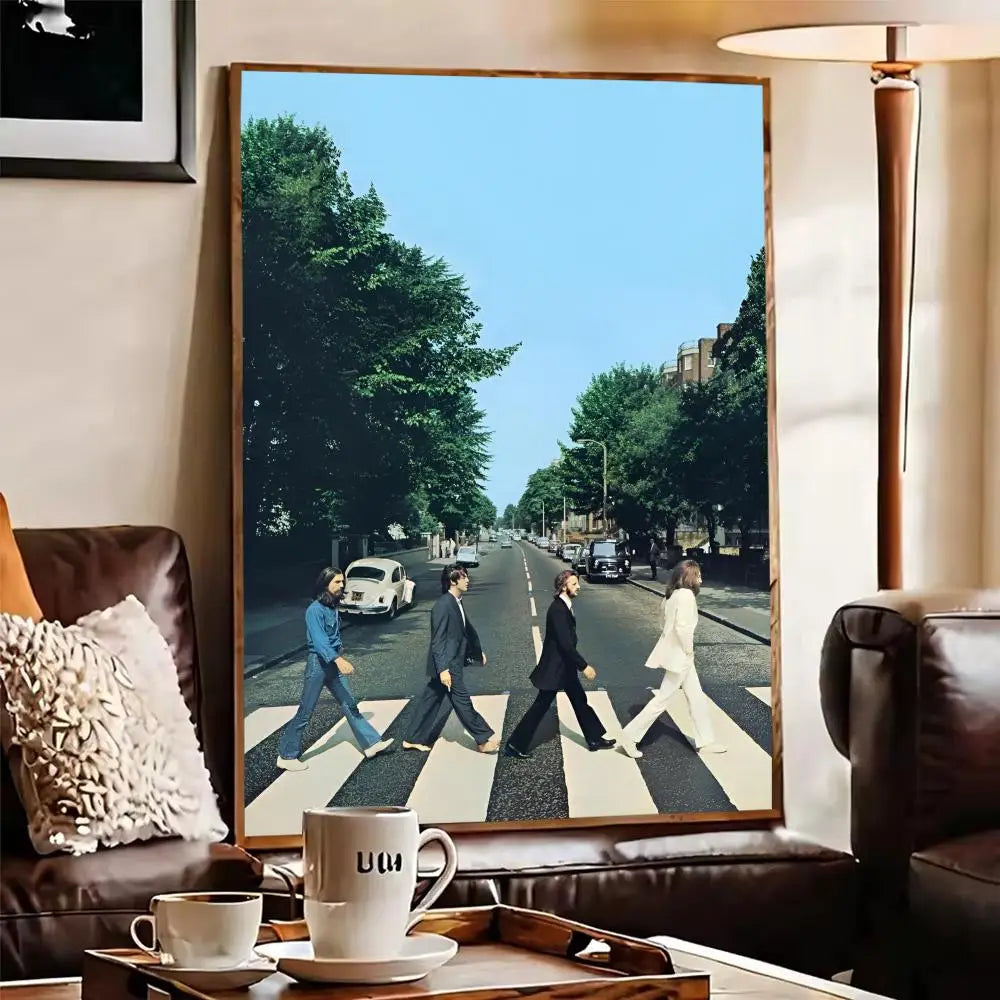 Beatles Canvas Wall Art – Unframed Music Poster Print Canvas Wall Art Axl