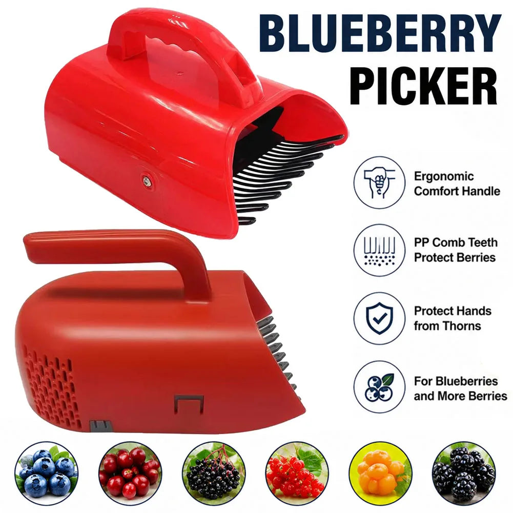 Large Capacity Berry Picker with Metal Comb – Blueberry Tool Berry Picker Tool Axl