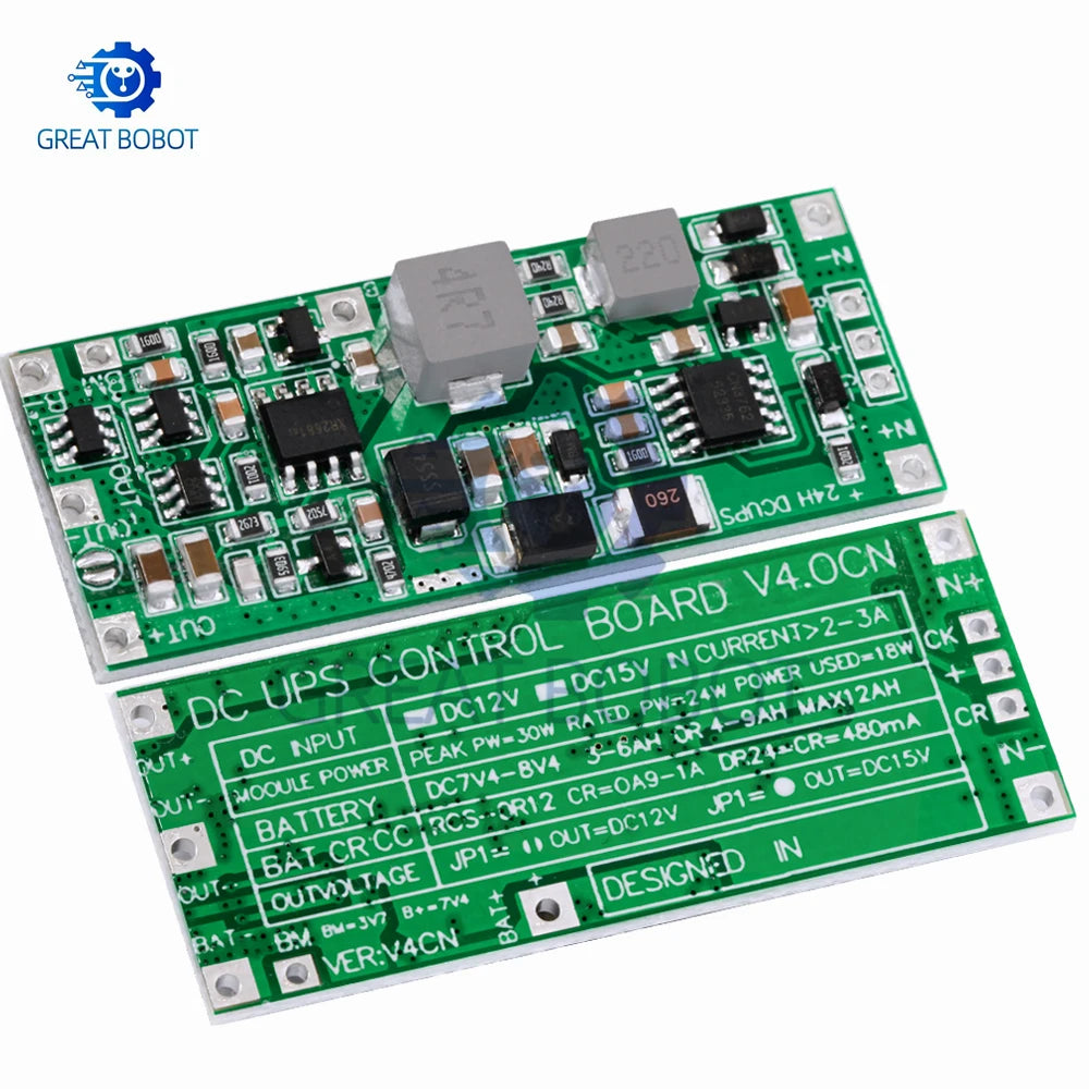 2S UPS Power Supply Module 12V/15V 24W Step-Up Protection UPS Power Module Axl