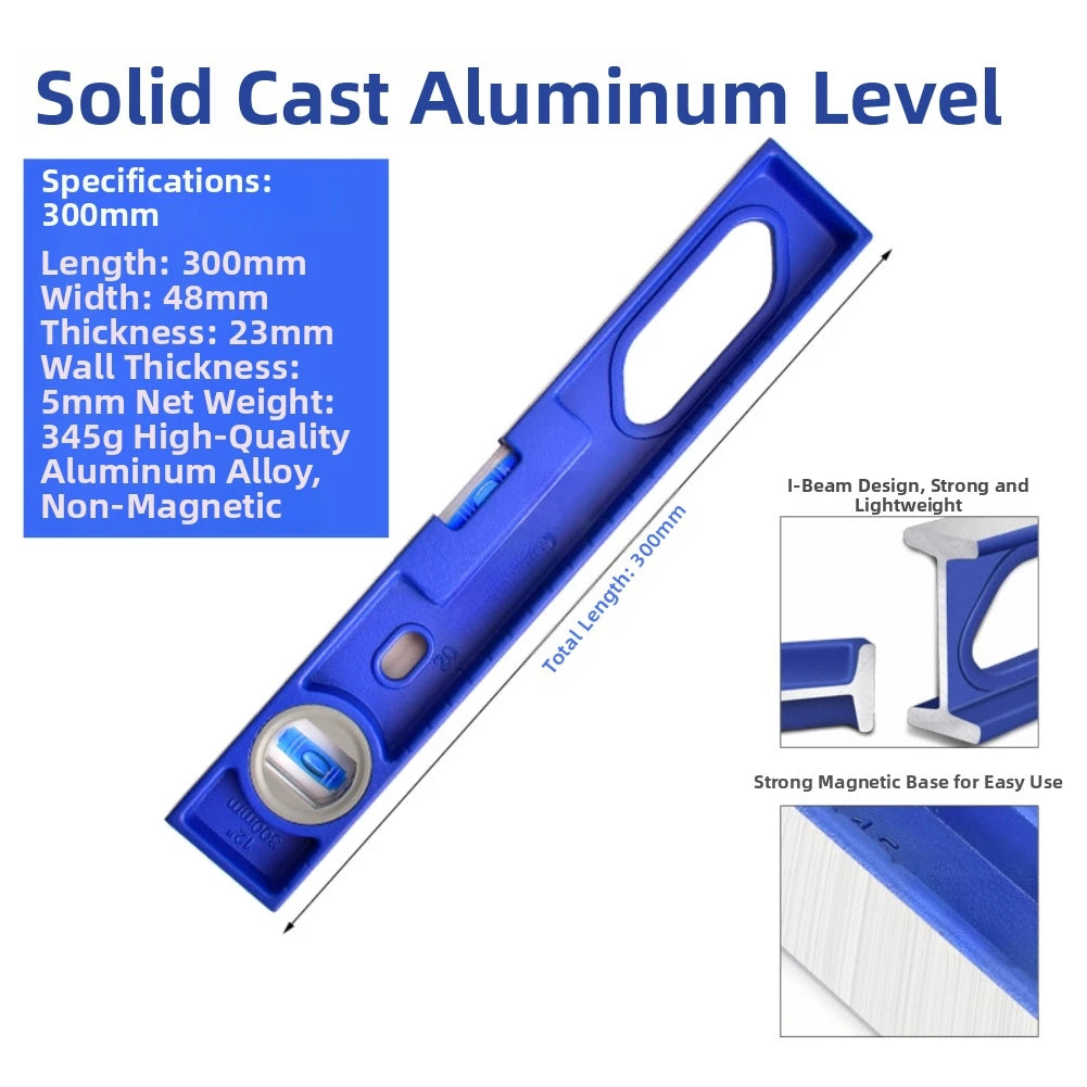 Magnetic I-Beam Spirit Level Ruler – Aluminum 30cm DIY Tool Spirit Level Tool Axl no Magnetic China Mainland