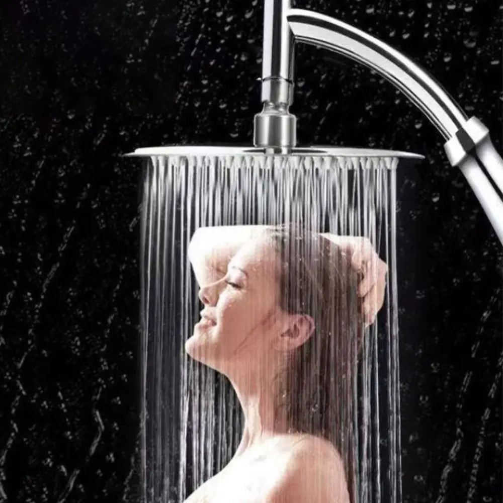 8" Square Rainfall Shower Head – Stainless Steel Chrome Rainfall Shower Head Axl