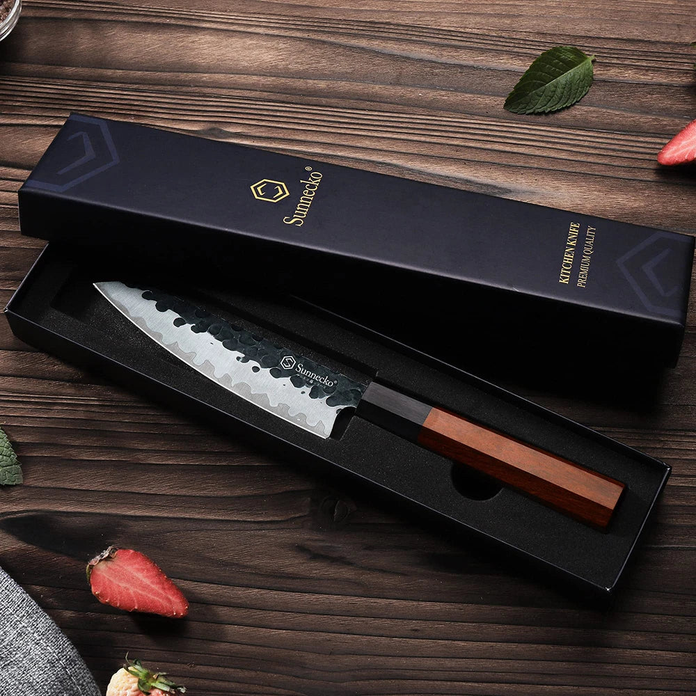 Sunnecko 5.5" Chef Knife – High Carbon Stainless Steel Kitchen Chef Knife Axl