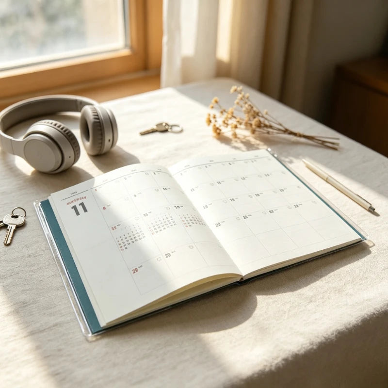 2026 Faux Leather Daily Planner – Weekly & Monthly Agenda Daily Planner Agenda Axl