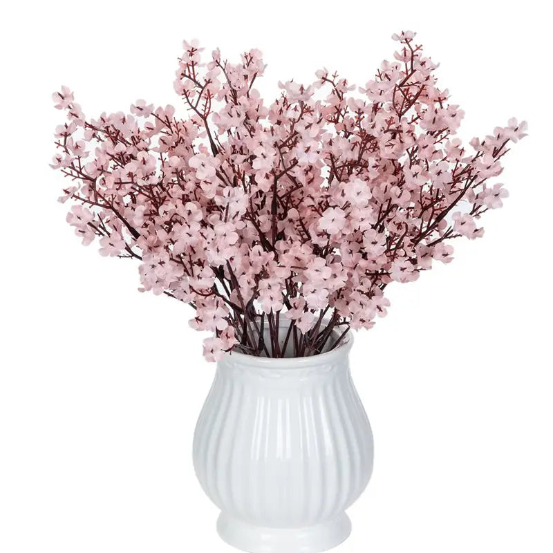 Silk Artificial Gypsophila Peach Blossom Stems | Wedding Décor Artificial Flower Stems Axl Light pink 3 pieces