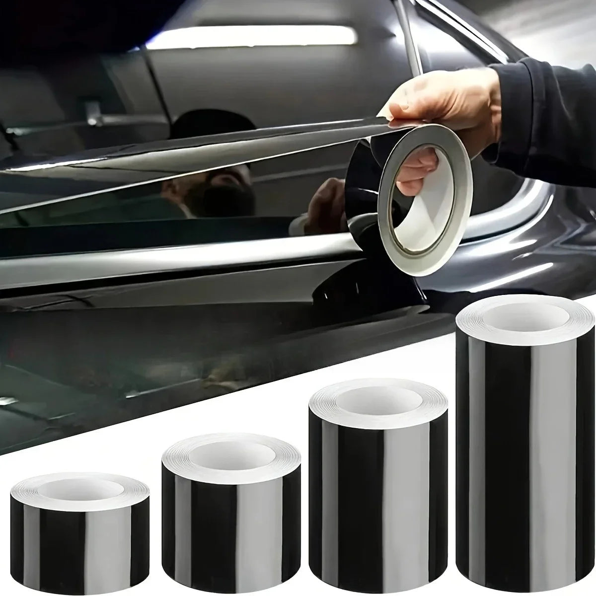Car Door Edge Protective Film – Glossy Self-Adhesive Trim Tape Car Protective Film Axl
