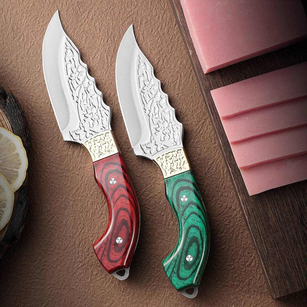 SHENJIU Professional Kitchen Knife with Sheath | Stainless Steel Kitchen Knife Axl