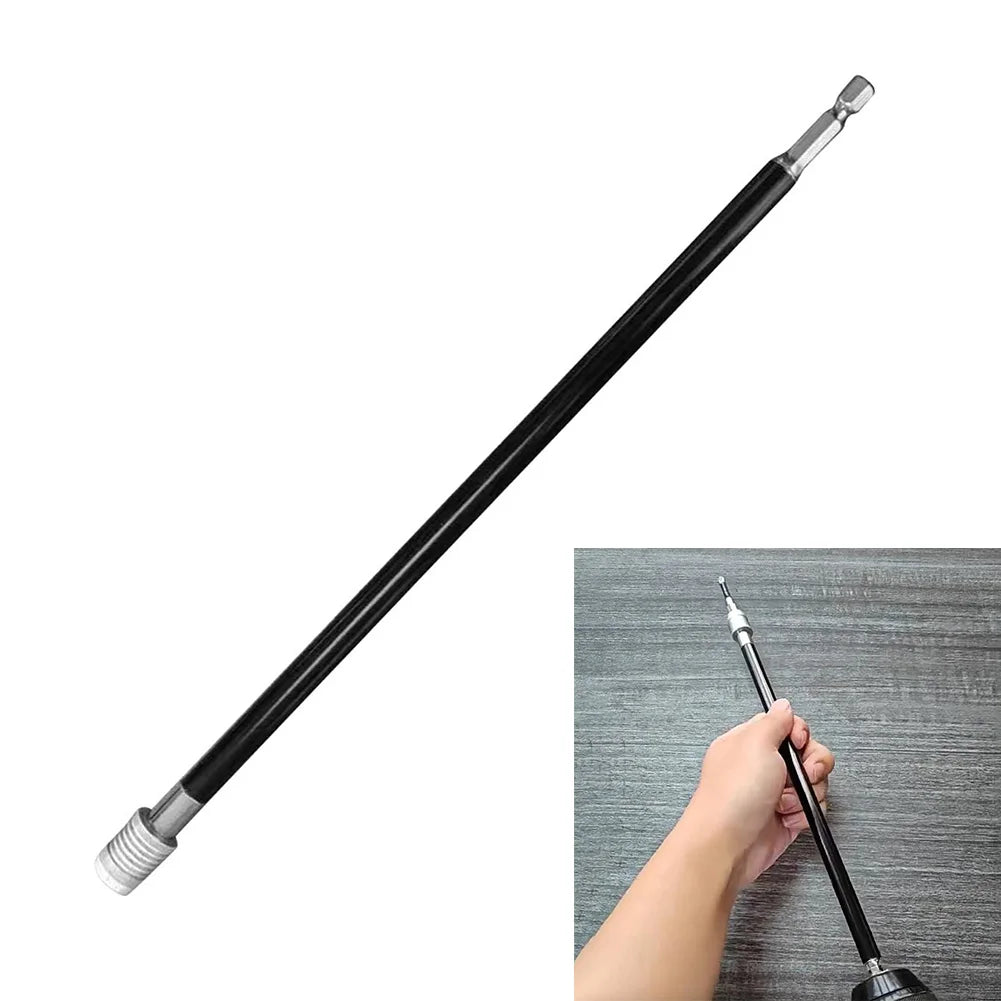 12" Magnetic Extension Bit Holder – 1/4" Hex Quick-Change Rod Drill Bit Holder Axl