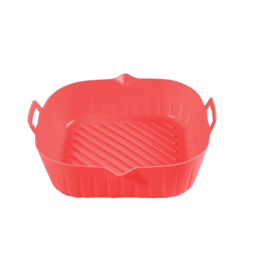 Reusable Silicone Air Fryer Liner Square Baking Tray Mat Silicone Baking Mat Axl 1pcs D
