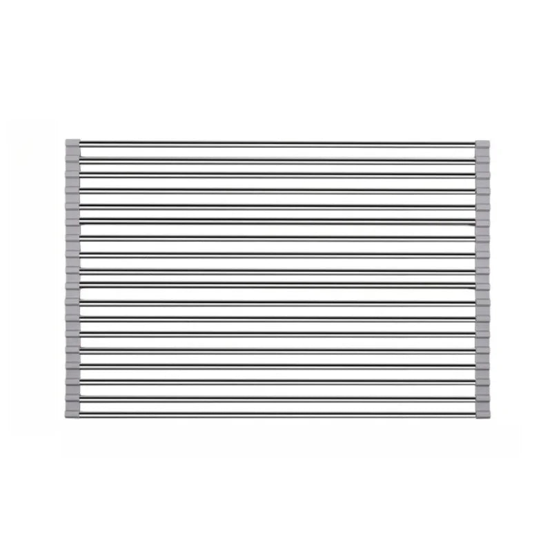 Rollable Foldable Stainless Steel Sink Drying Rack & Drainer Sink Drying Rack Axl