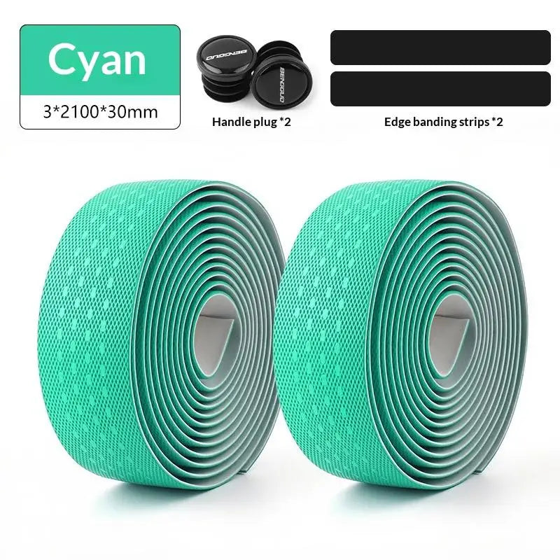 Road Bike Handlebar Tape – Anti-Slip Waterproof PU+EVA Bar Wrap Bike Handlebar Tape Axl Green