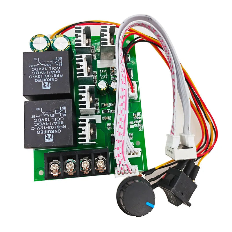 PWM DC Motor Speed Controller Digital Display 12V 24V MAX 60A PWM Motor Controller Axl Default Title