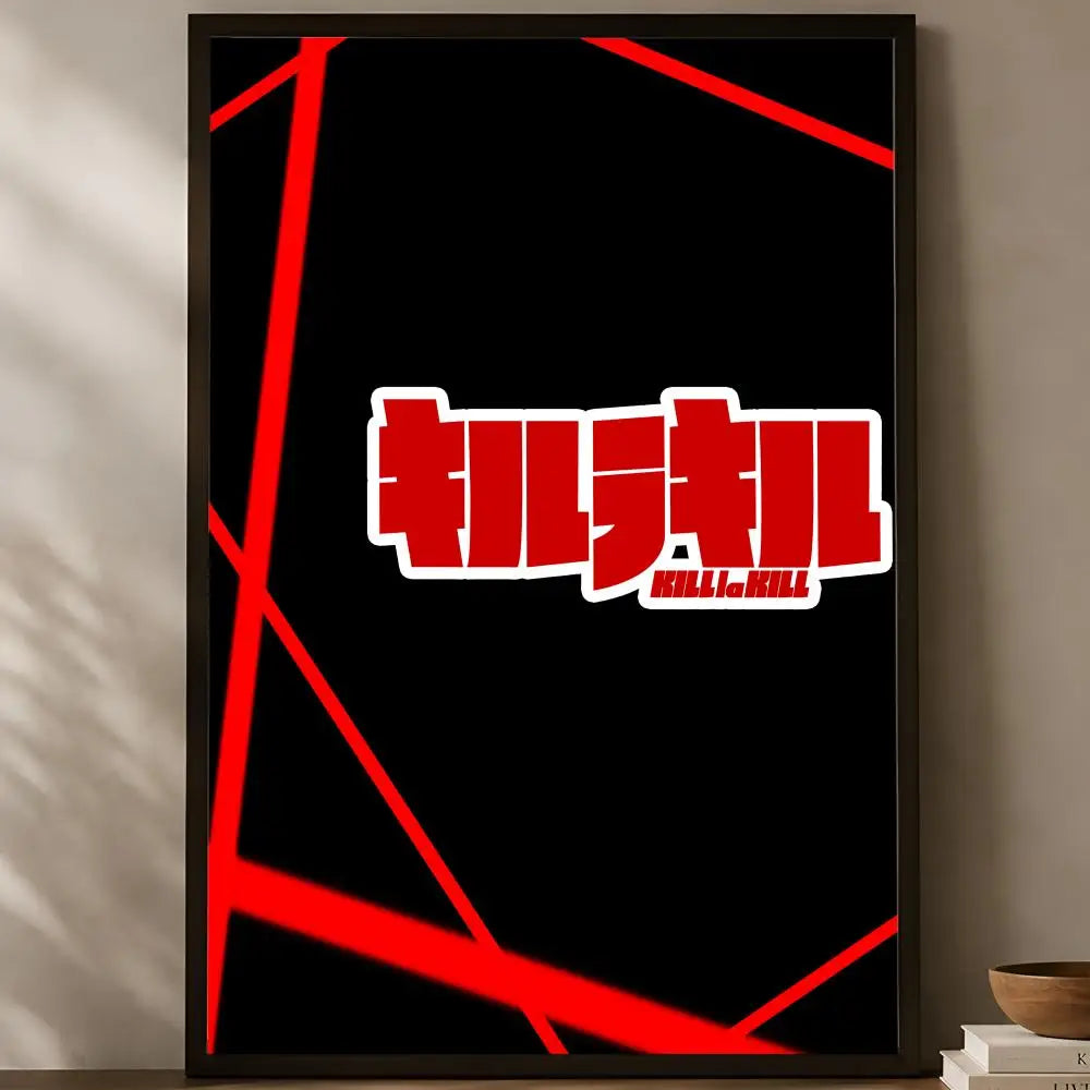 Kill la Kill Anime Self-Stick Wall Poster – HD Waterproof Decor Anime Wall Poster Axl White10 50X70cmNoframe