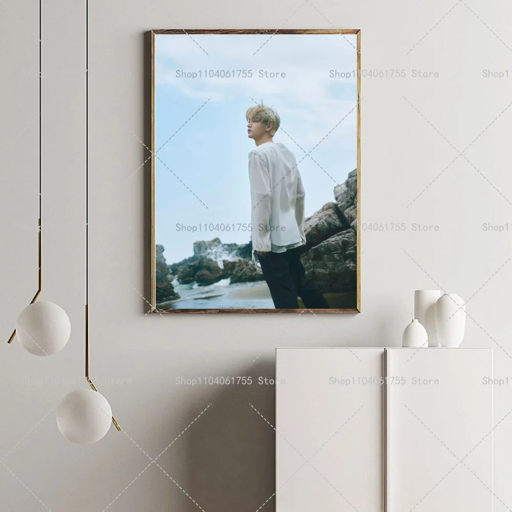 TXT Soobin Kpop Poster – Waterproof Self-Adhesive Wall Sticker Wall Art Poster Axl