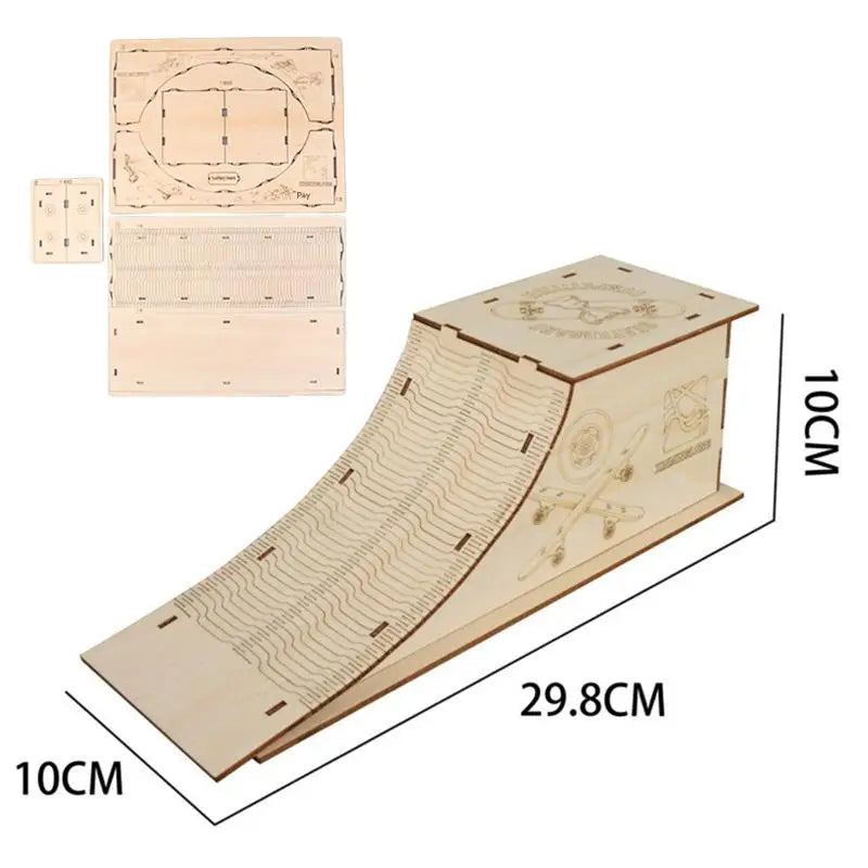 Wooden Finger Skateboard Display & Storage Rack – Kids Stand Fingerboard Display Rack Axl B