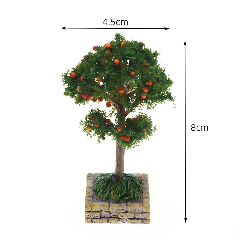 1:12 Dollhouse Mini Flower Tree | Micro Landscape Decor Prop Dollhouse Miniature Axl A8
