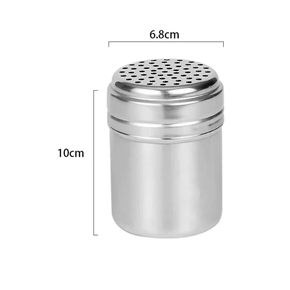 Stainless Steel Spice Shaker – Rotating Lid Salt & Pepper Jar Spice Shaker Jar Axl L-Single use