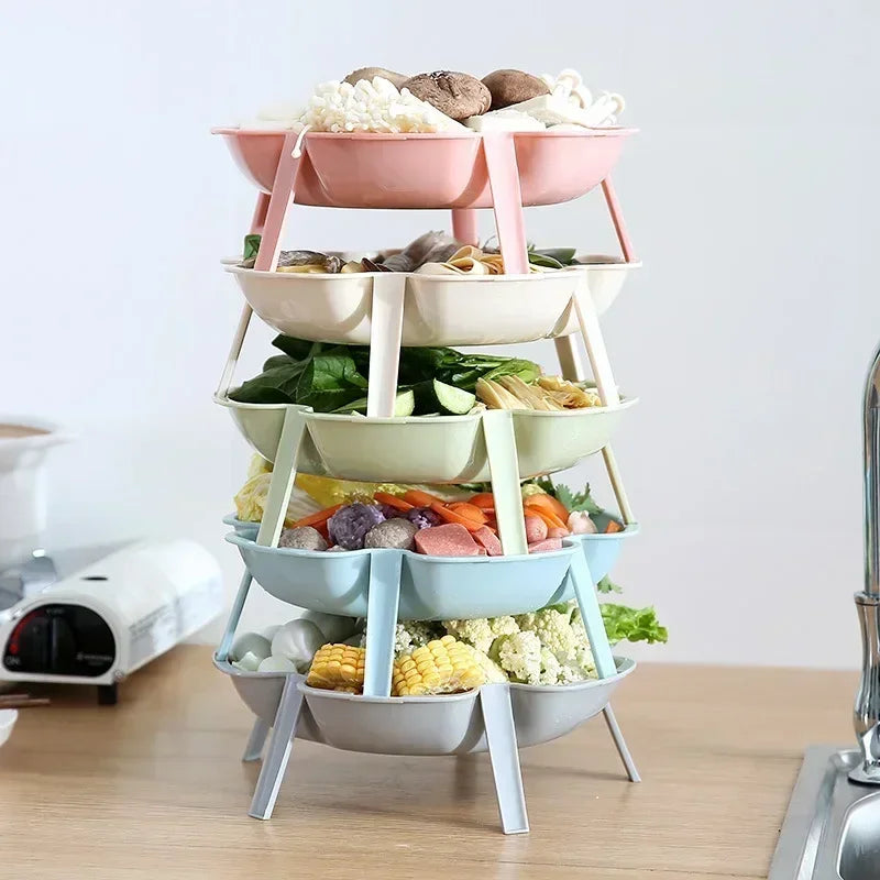 Stackable Flower-Shaped Plates – Mini Fruit & Dessert Dish Set Dessert Plate Set Axl