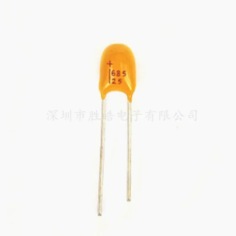 20 Pcs Tantalum Capacitors 6.8uF 25V DIP Through Hole | NioCen Tantalum Capacitor Axl 20PCS