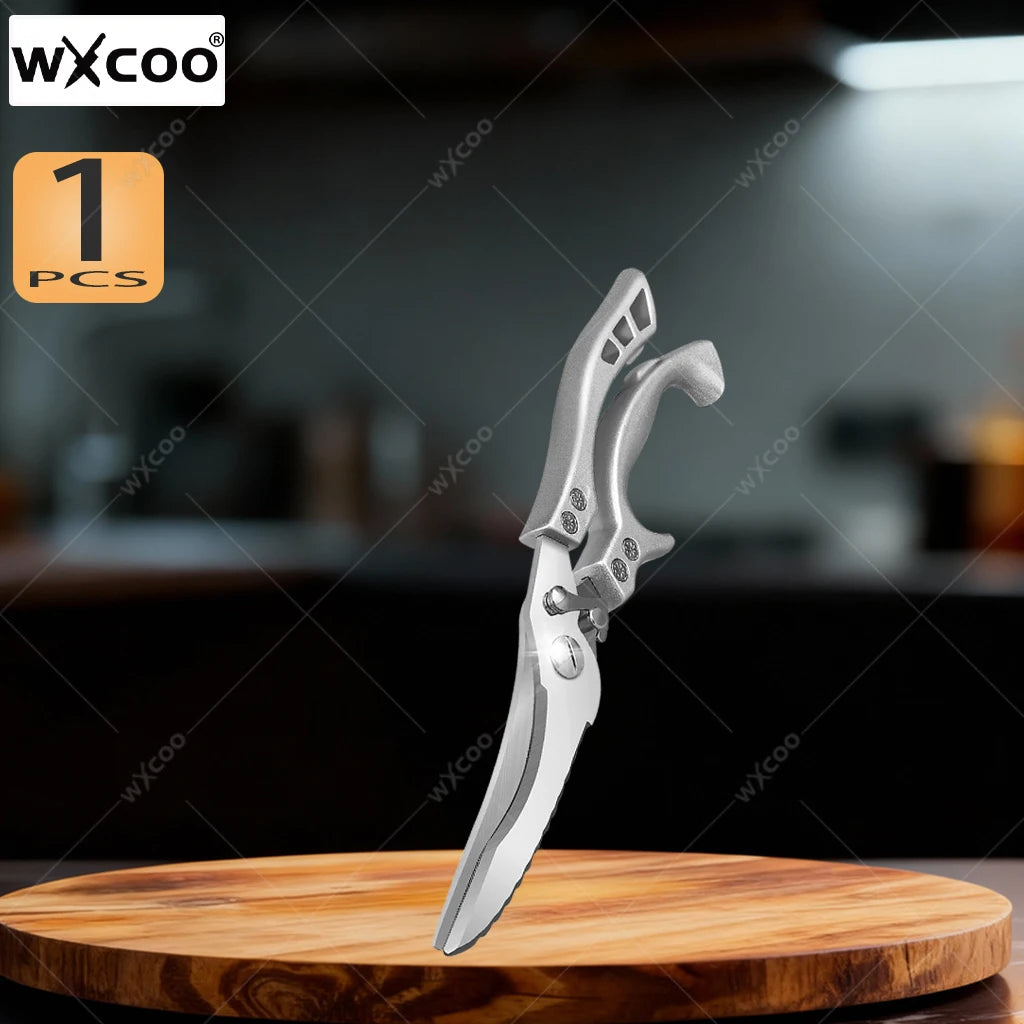 WXCOO Forged Chef's Knife Set – 5Cr15MOV Stainless Steel Kitchen Knife Set Axl Scissors
