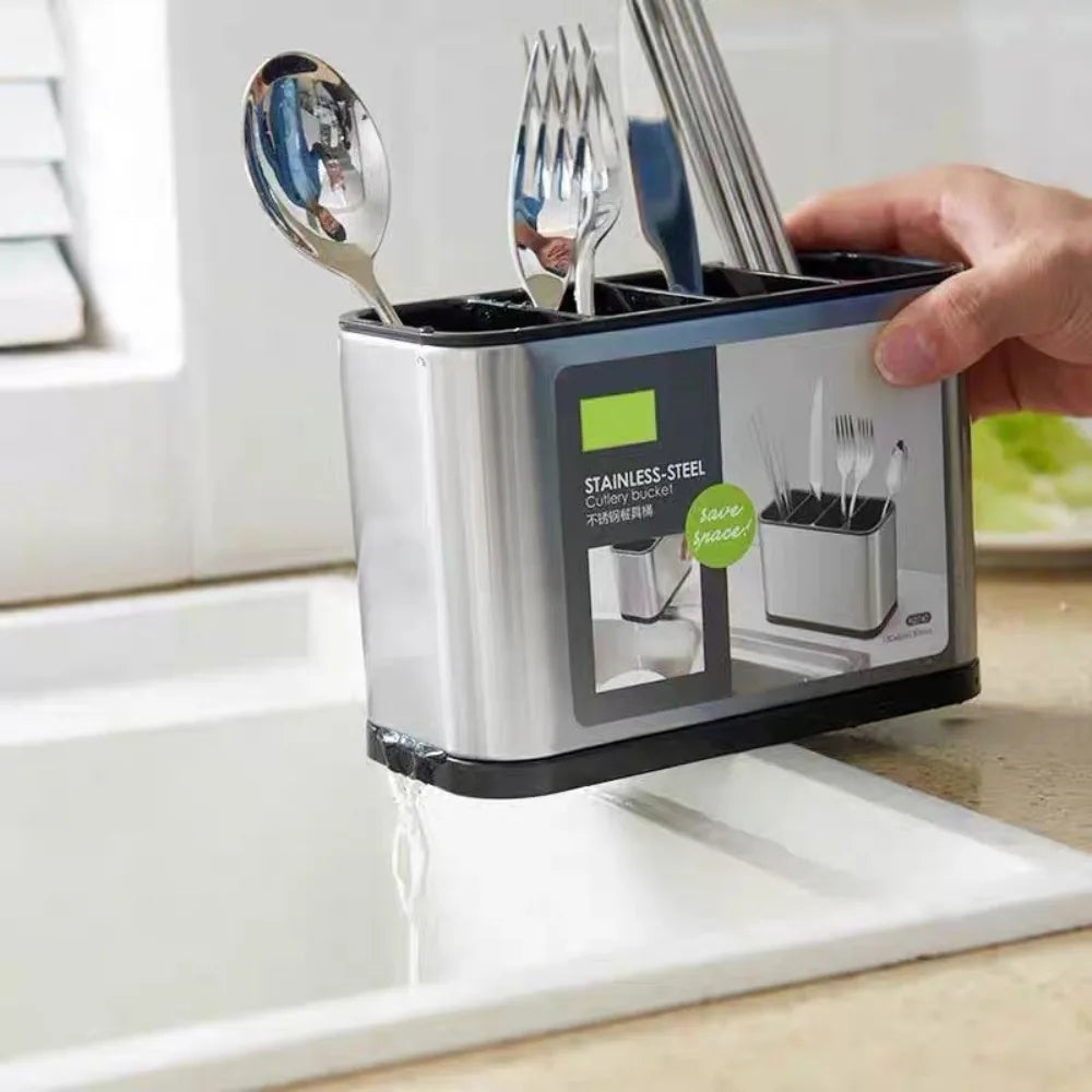 Kitchen Cutlery Organizer – Knife, Spoon & Fork Holder Tray Utensil Holder Tray Axl