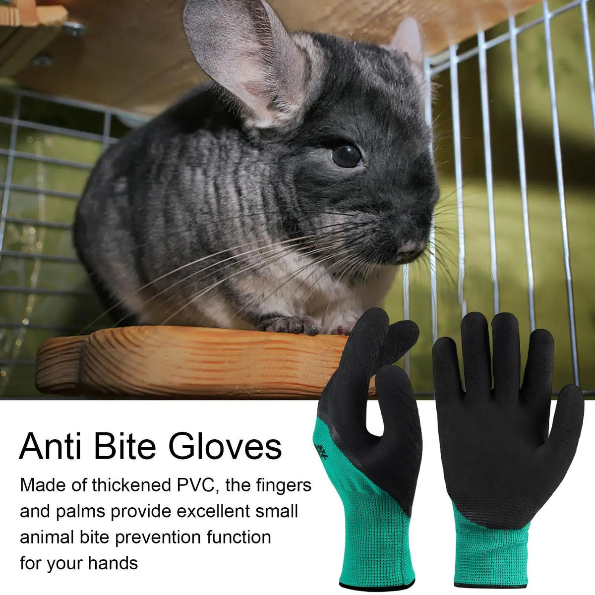 Anti-Bite Pet Handling Mittens – PVC Protective Gloves Pet Handling Gloves Axl
