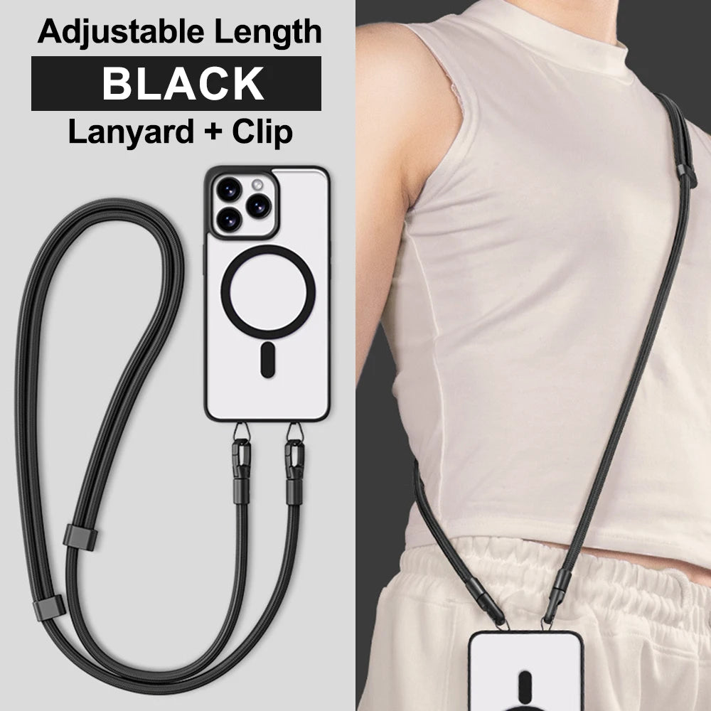Stainless Steel Phone Lanyard Patch Clip | Metal Gasket Connector Phone Lanyard Connector Axl Black KLanyard Clip
