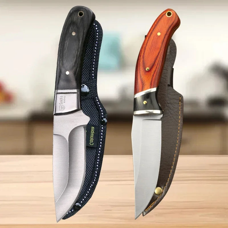 Stainless Steel Boning & Slicing Knife Set | Wood Handle Kitchen Knife Set Axl Knife BC