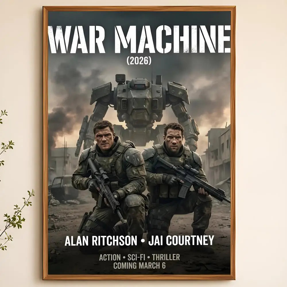 War Machine PVC Wall Poster – Peel & Stick HD Art Decor Wall Art Poster Axl White04 60X90cmNoframe