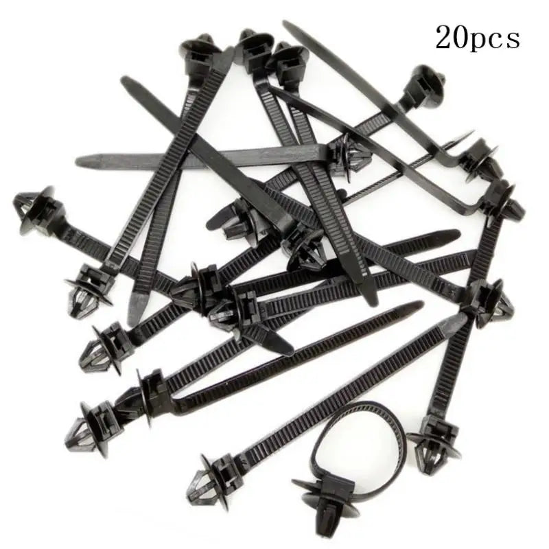 Nylon Push Mount Wire Harness Cable Clamp Clips 10/20PCS Wire Harness Clips Axl 20Pcs