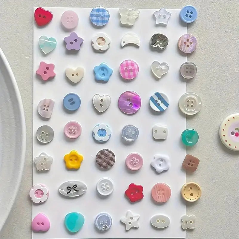 10 Pcs Random Cute Plastic Sewing Buttons for DIY Crafts Craft Sewing Buttons Axl