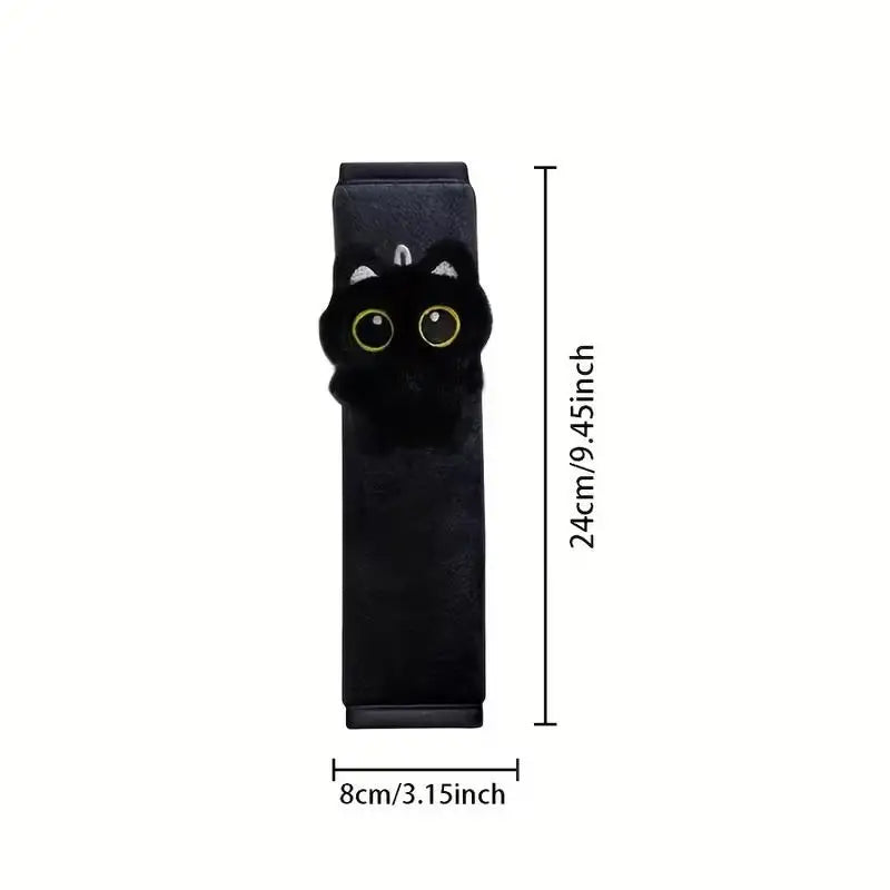 Black Cat Seatbelt Shoulder Pad – Soft Car Seat Belt Cover Seatbelt Shoulder Pad Axl