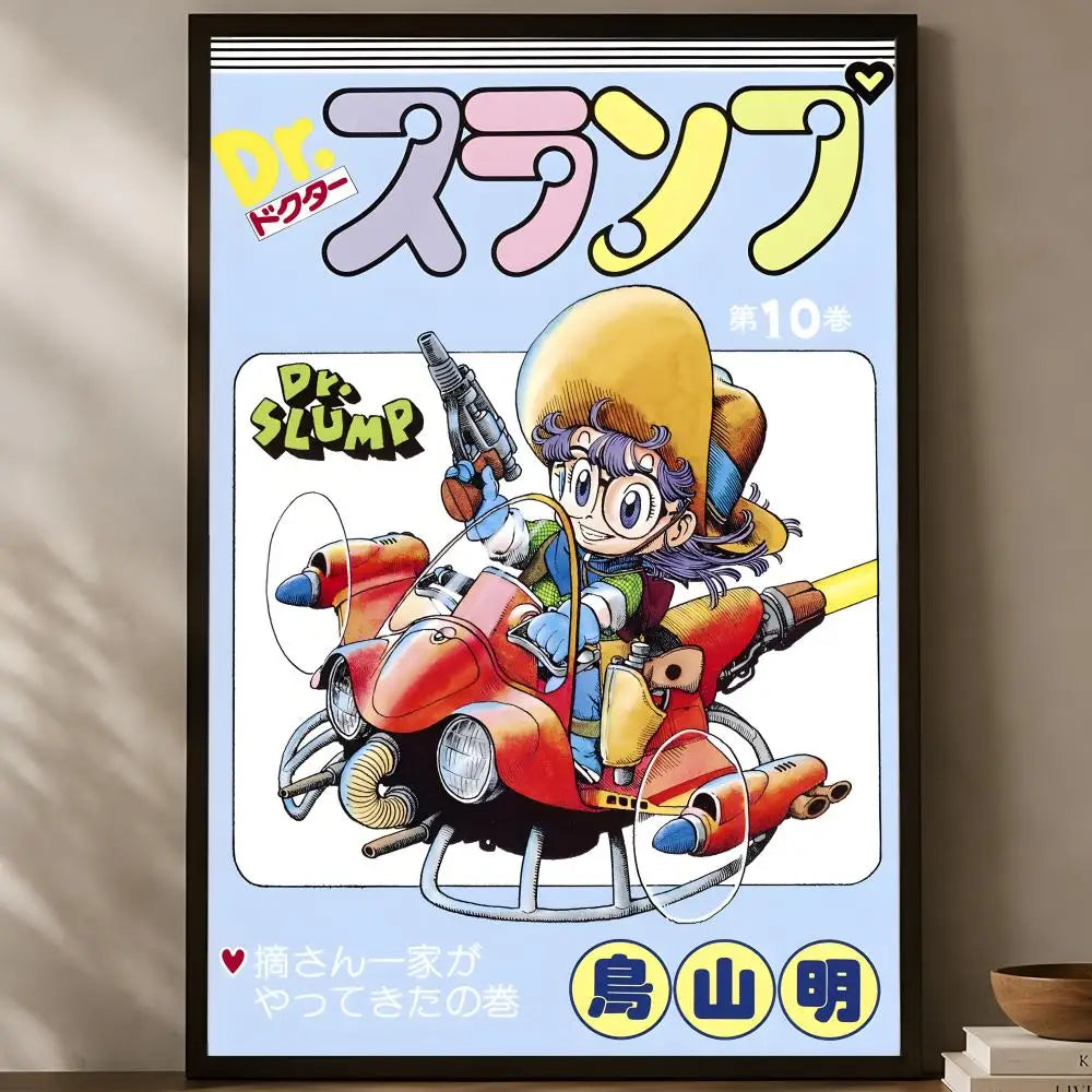 Arale Norimaki Self-Stick Wall Art Poster – HD Waterproof Wall Art Poster Axl White15 60X90cmNoframe