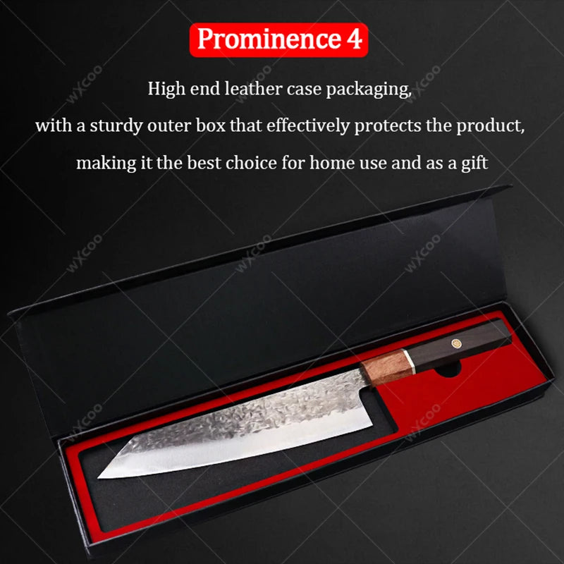 WXCOO Japanese Chef Knife – Stainless Steel Cleaver & Slicer Chef Knife Axl